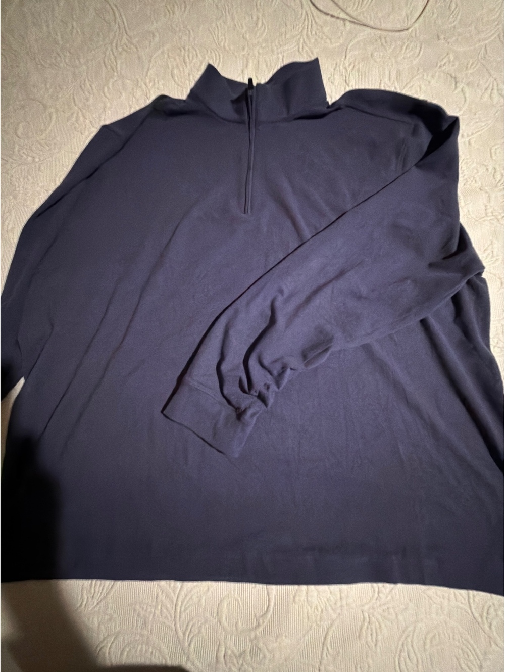 johnnie-O Men's Navy Blue Quarter Zip Pullover XXL